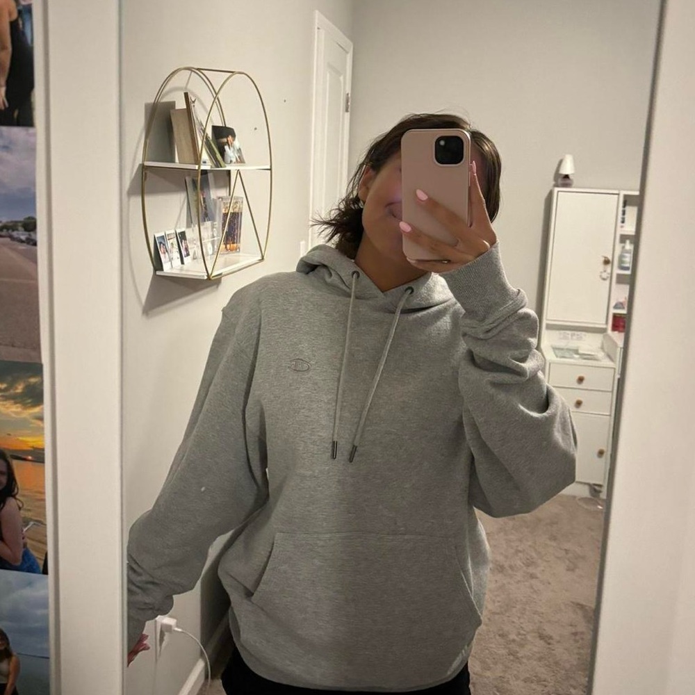 Grey champion hoodie